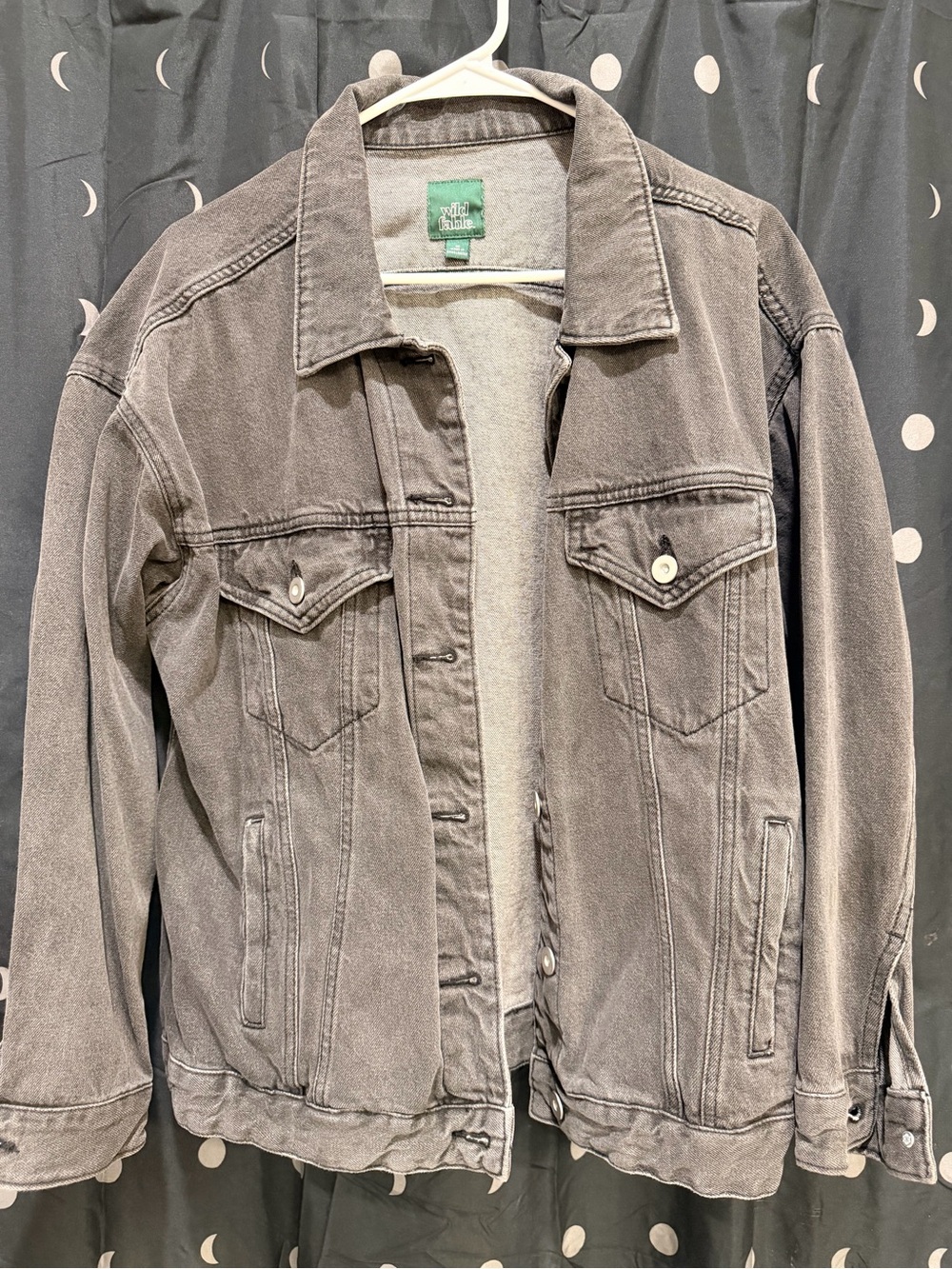 wild fable Washed Gray Denim Jacket